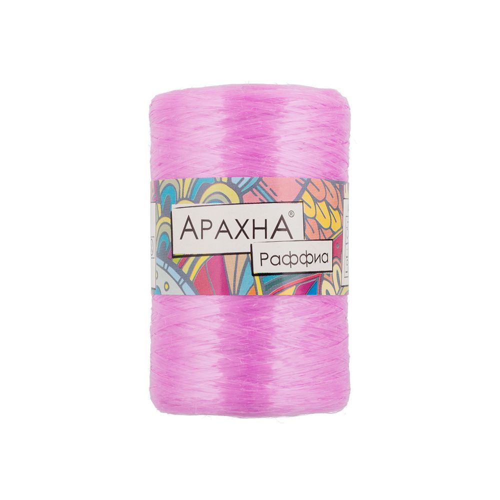 Пряжа Arachna Raffia / уп.5 мот. по 50г, 200м, 30 т.розовый