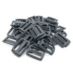 Пряжка, ПА, цветная, 30 мм (с156 т.серый), 50 шт