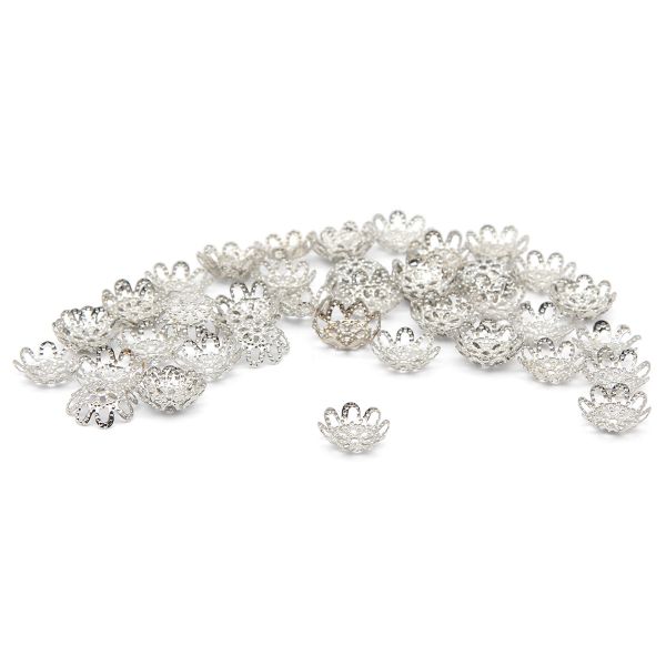 Шапочка для бусин 4AR204, 9мм 50 шт/упак, Astra&Craft (Никель)