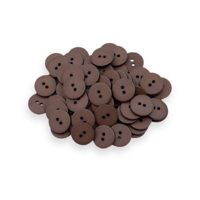 Пуговицы 2 прокола 28L, 18 мм, (Brown3 (коричневый3)) NE63, 72 шт