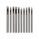 Пробойники для кожи круглые, набор 0.5/1/1.5/2/2.5/3/3.5/4/4.5/5 мм, Промысел, LT-032