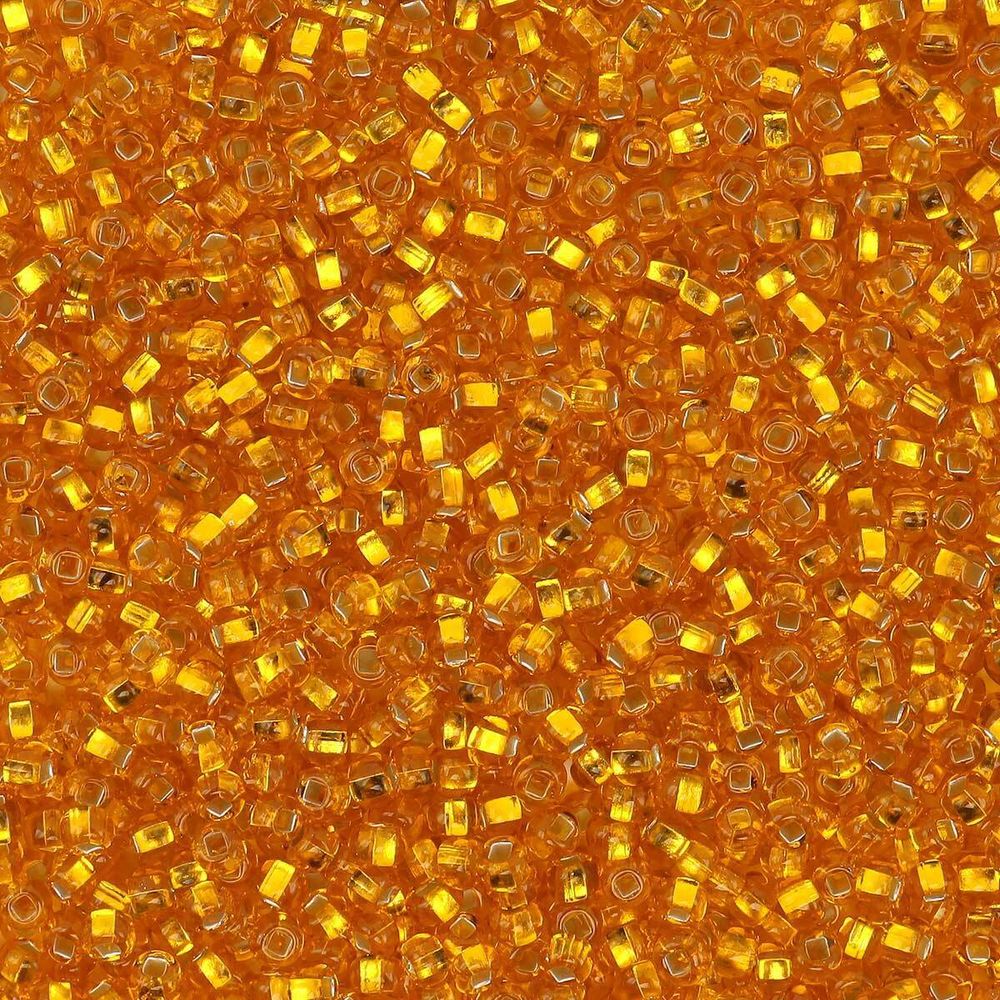 Бисер Preciosa прозрачный с сереб. центр. 10/0 (87060), круг. отв., 500гр