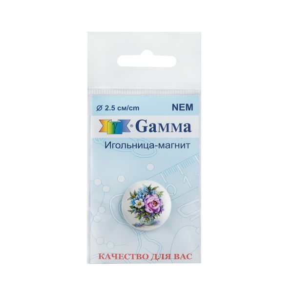 Игольница магнитная №37 Цветы в вазе, Gamma NEM