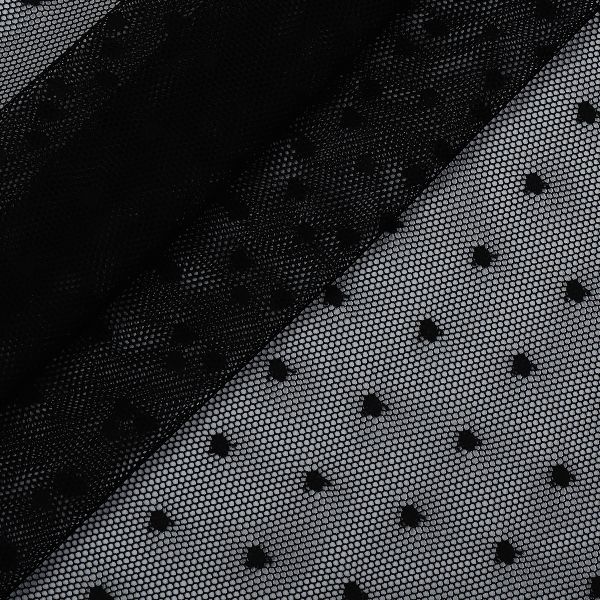 Сетка бельевая эластичная 65 г/м², шир.160 см / 5 метров, Мушка, 00128, 02 черный /00128.02.1/