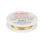 Проволока для бисера ⌀0.3 мм, 10х10 м, ± 0.5 м, №01 под латунь, Zlatka DG-S3