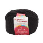 Пряжа Троицкая Кроха / уп.10 мот. по 50 г, 135 м, 02 черный