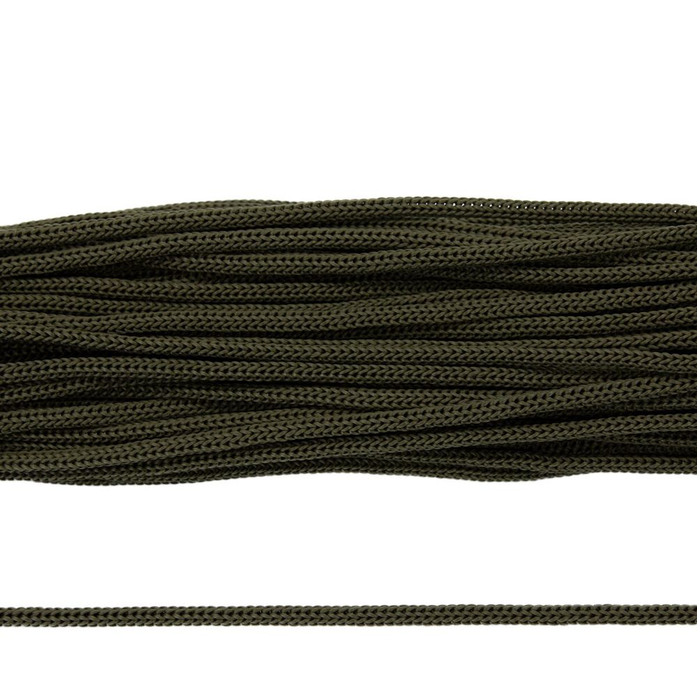 Шнур полипропилен круглый вязаный ⌀5.0 мм / 100 метров, 5-05 хаки