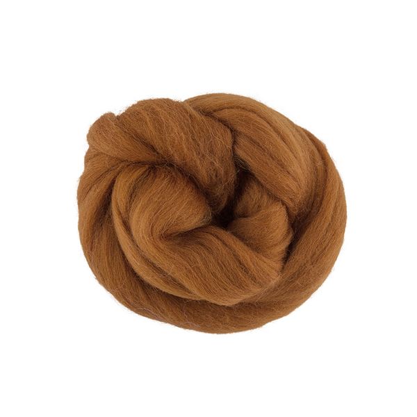 Шерсть для валяния (до 29 мкр), 50 г. 1290 золотистый, Gamma TFS-050