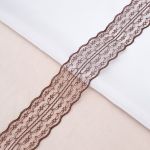 Кружево на сетке 45 мм / 9.14 метра, 14 коричневый, 3AR3730