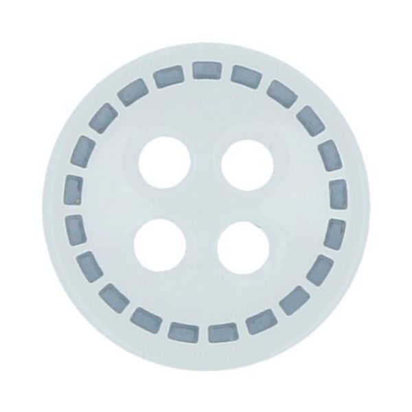 Пуговицы 4 прокола блузочные 11 мм, 36 шт, А001/С361 белый/серый, Gamma GF 0022