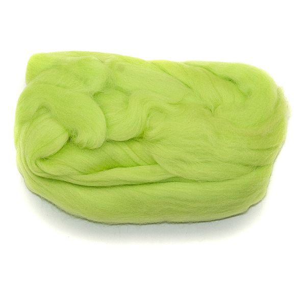 Шерсть для валяния Камтекс п/тонкая 1х50 г, (26-28 мкр), 026 салат