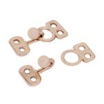 Крючки пришивные декоративные 17х6 мм, gold, 10 шт