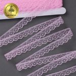 Кружево отделочное в стиле "трикотаж" 12 мм диз. 276, цв.09 св.розовый, уп. 27,4 м