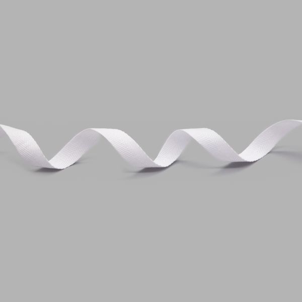 Тесьма (лента) киперная п/э 13 мм / 100 метров, 03 белый