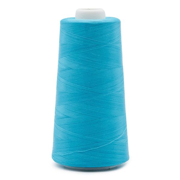 Нитки текстурированные некрученые 150D/1, 5000ярд, цв.259 ярко-бирюзовый