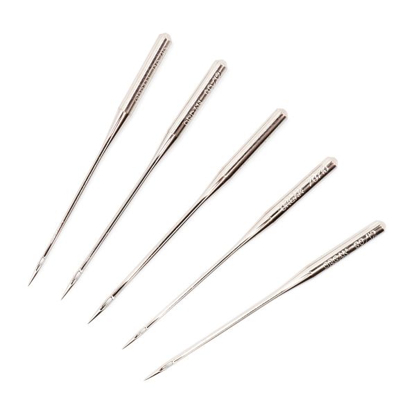 Иглы для швейных машин базовые универсальные 130/705 H, №70, №80, №90, ассорти, 5 игл, ORGAN