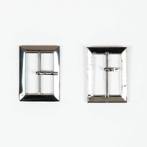 Пряжка ременная металл 20 мм (внешн. 29х22 мм), 10 шт, никель, BIG