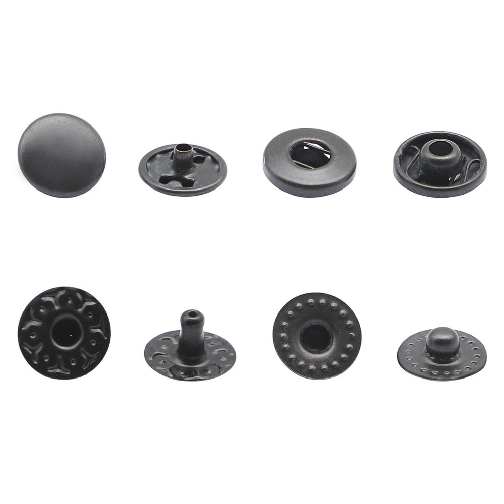 Кнопка Альфа (S-образная) ⌀10.0 мм, ≈144 шт, СТАЛЬ, оксид, NEW STAR