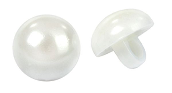 Пуговицы на ножке пластик XY.16 цв.001 белый 16L-10мм, 50 шт