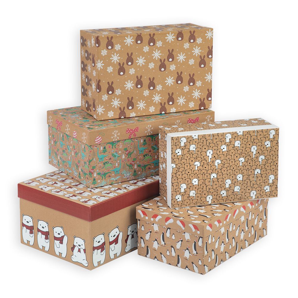 Набор подарочных коробок, 5 шт, 01 В мире животных, Stilerra SBOX-RKN1