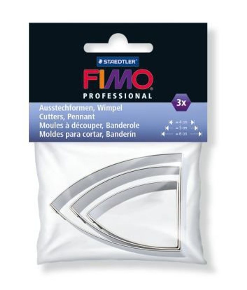 Набор каттеров Fimo Professional 3 формы, &quot;вымпел&quot;, 8724 06