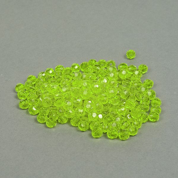 Бусины акрил ⌀8 мм, цв36 неон салат, MG.3240-36, уп.50 г, Magic4Hobby