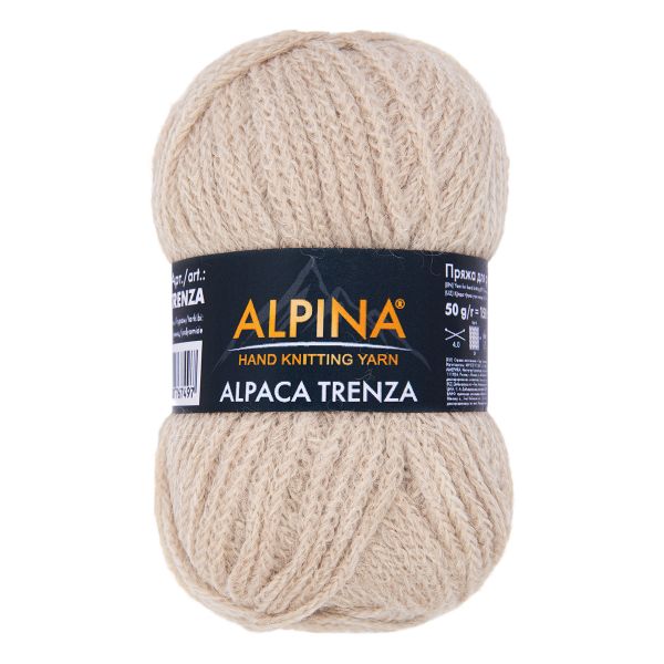 Пряжа Alpina Alpaca Trenza / уп.4 мот. по 50г, 150м, 05 св.бежевый