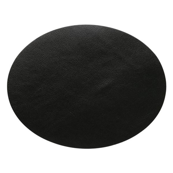 Заплатка термоклеевая, кожа, овал средний 9,9х12,7см, 2 шт в уп, 100% кожа, 01 черный