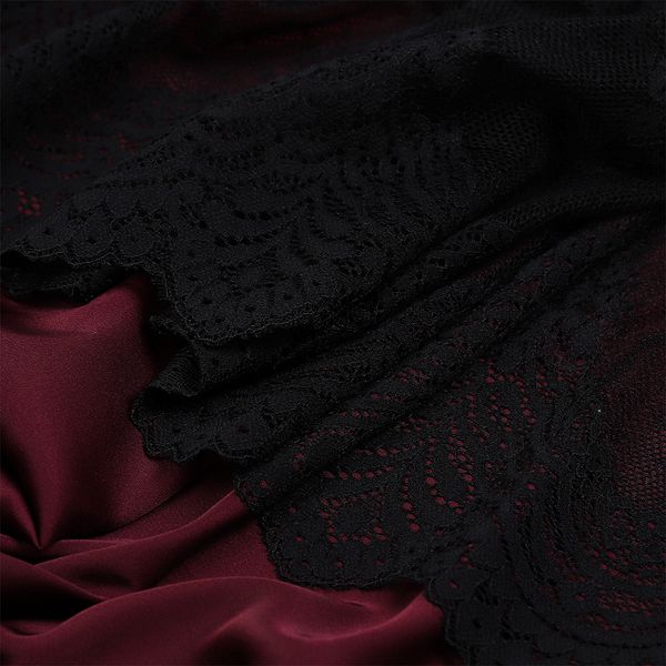 Кружево бельевое эластичное 230 мм / 10 м, 8036, цв.черный, Kruzhevo