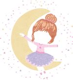 Алмазная (кристальная) мозаика Фрея, постер Лунная девочка, 30х30 см