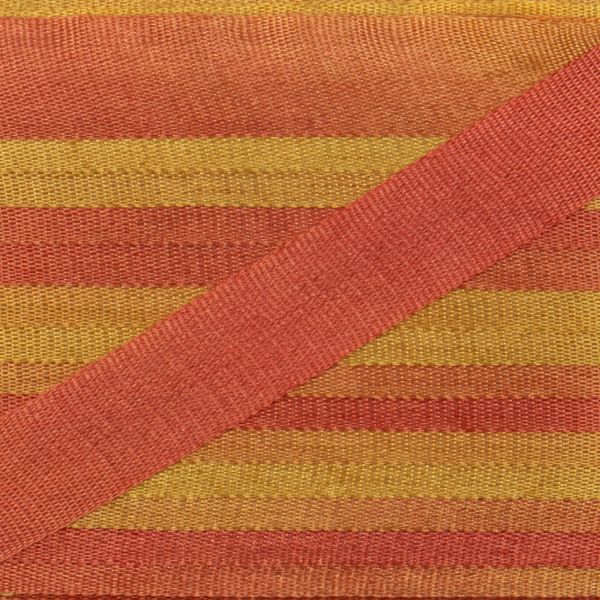 Лента (тесьма) шелковая 7.0 мм / 9.1±0.5 метров, M119 рыжий/горчичный, Gamma SRM-7