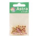 Хрустальные стразы в цапах/золото, 6мм, 40 шт/упак, Astra&Craft (06 св.розовый), 4AR169/176