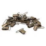 Клипса для подтяжек полоса 35.0 мм, металл, уп.20 шт, New Star, антик