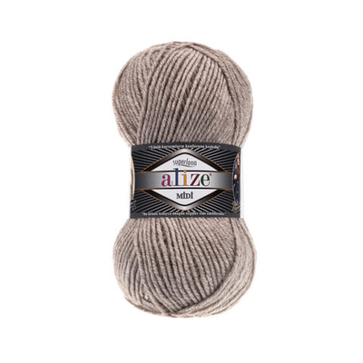 Пряжа Alize (Ализе) Superlana Midi / уп.5 мот. по 100 г, 170м, 207 светло-коричневый А