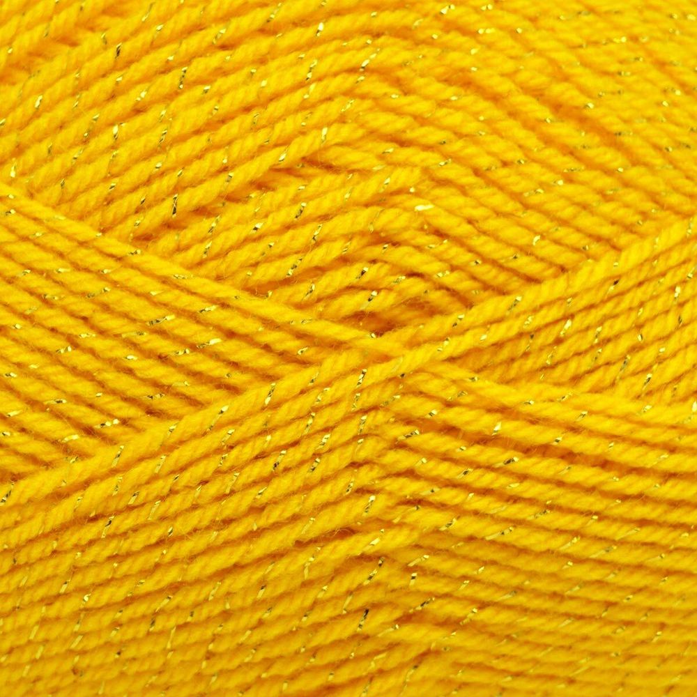 Пряжа Камтекс Праздничная с люрексом / уп.10 мот. по 50 г, 160 м, 104 желтый