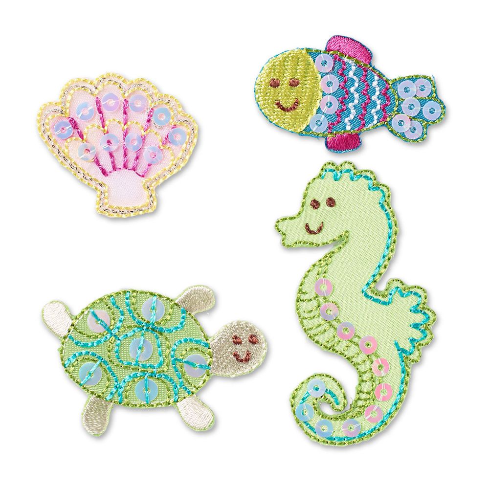 Термоаппликация самоклеящаяся Морские животные 4 шт Prym