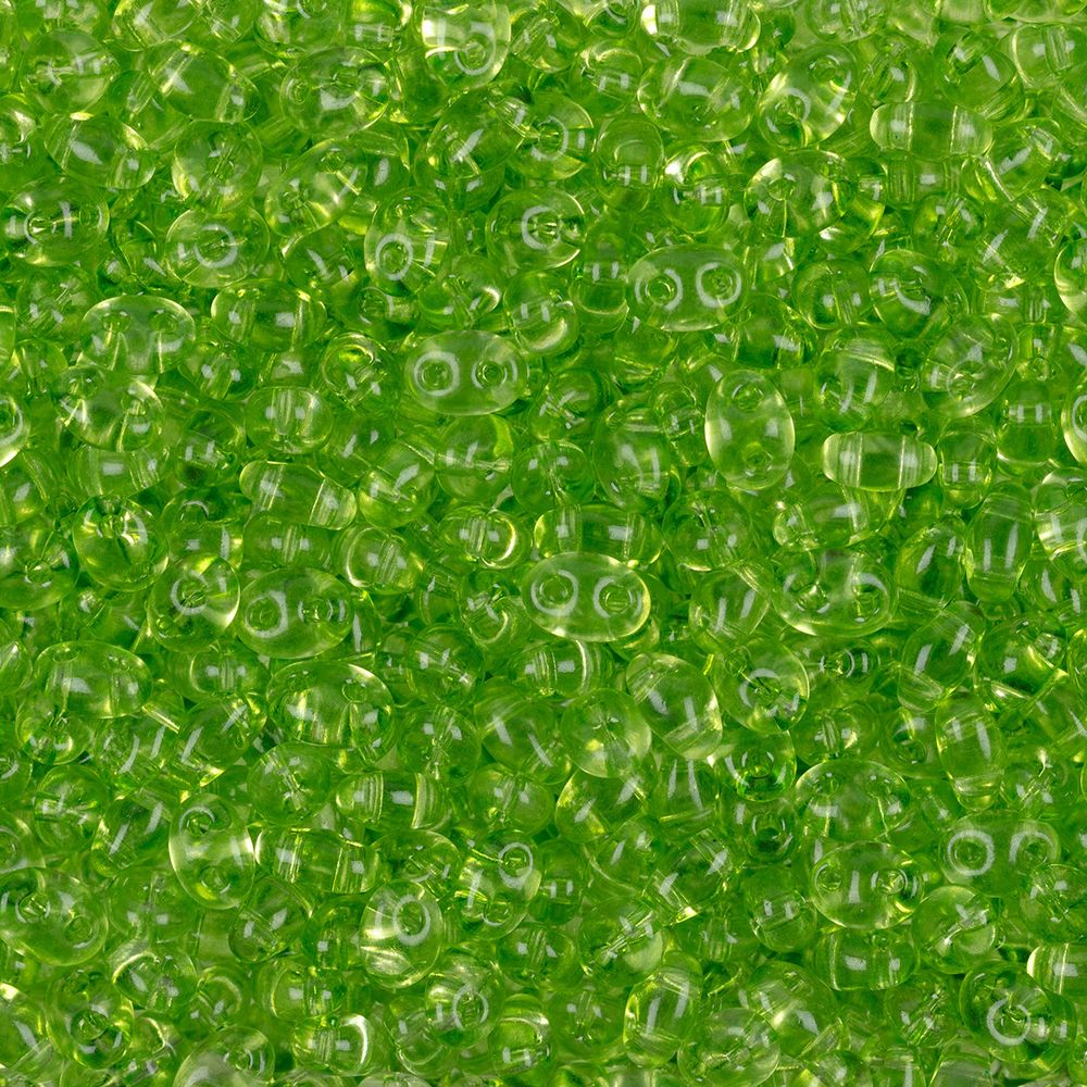 Бисер Preciosa Twin 3 2.5х5 мм, 500 г, B5021 (T22) св.зеленый, 321-96001