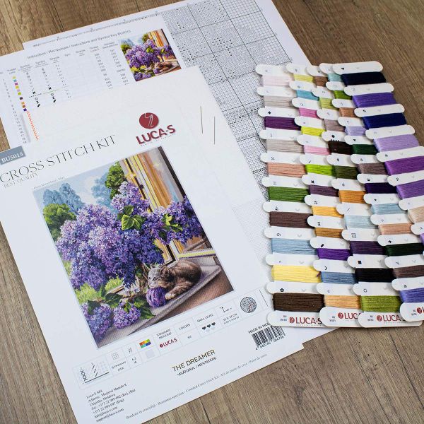Набор для вышивания нитками Luca-S, Мечтатель, 32х37см