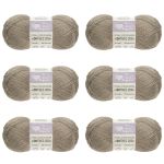 Пряжа Люблю вязать Фитнес 200 / уп.6 мот. по 50 г, 200 м, 945 темно-серый