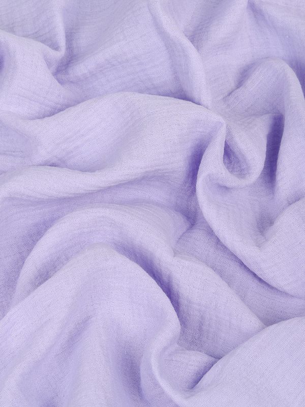 Муслин 125 г/м², 130 см / 2 метра, TBY.Mus.24723.20.2, цв.20 лаванда