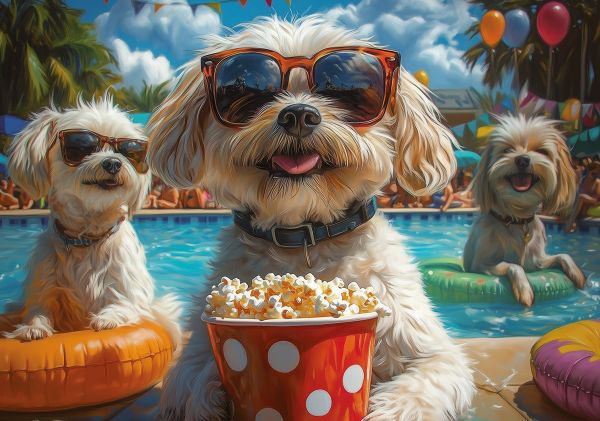 Пазл 1000 элементов, PZL-1000/79 Вечеринка у бассейна, Фрея