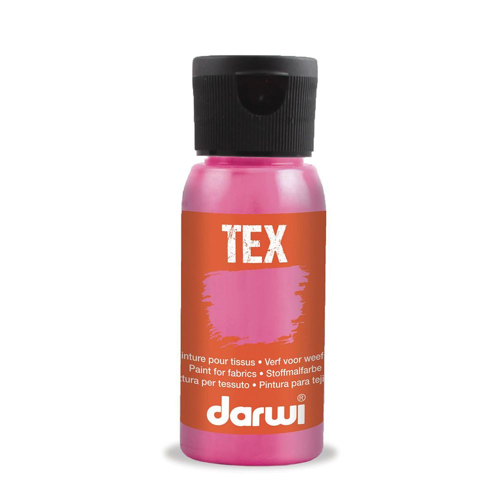Краска для ткани Darwi TEX, 50 мл, 478 розовый неон