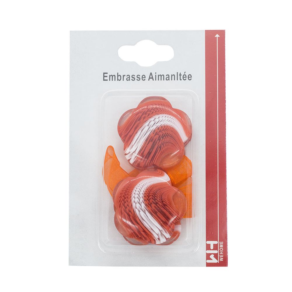 Подхваты шторные магнитные RF002,2 шт/уп, оранжевый