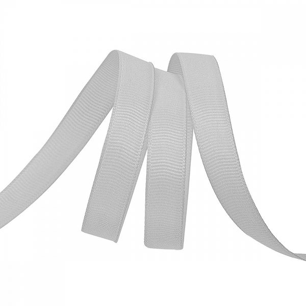 Лента репсовая (в рубчик) 12.0 мм / 22.8±1 метра, 007 св.серый, Magic4Hobby