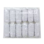 Нитки спандекс ⌀0.6 мм, 0213-5010, белый, 12 катушек