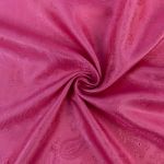 Ткань подкладочная (таффета) с рисунком 96 г/м², 500х145 см, 141 розовый (растительный орнамент), Gamma JTR