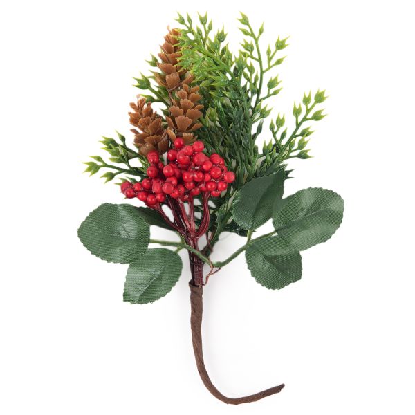 Веточка декоративная с ягодами, 6 шт, 18 см, Blumentag VDD-132
