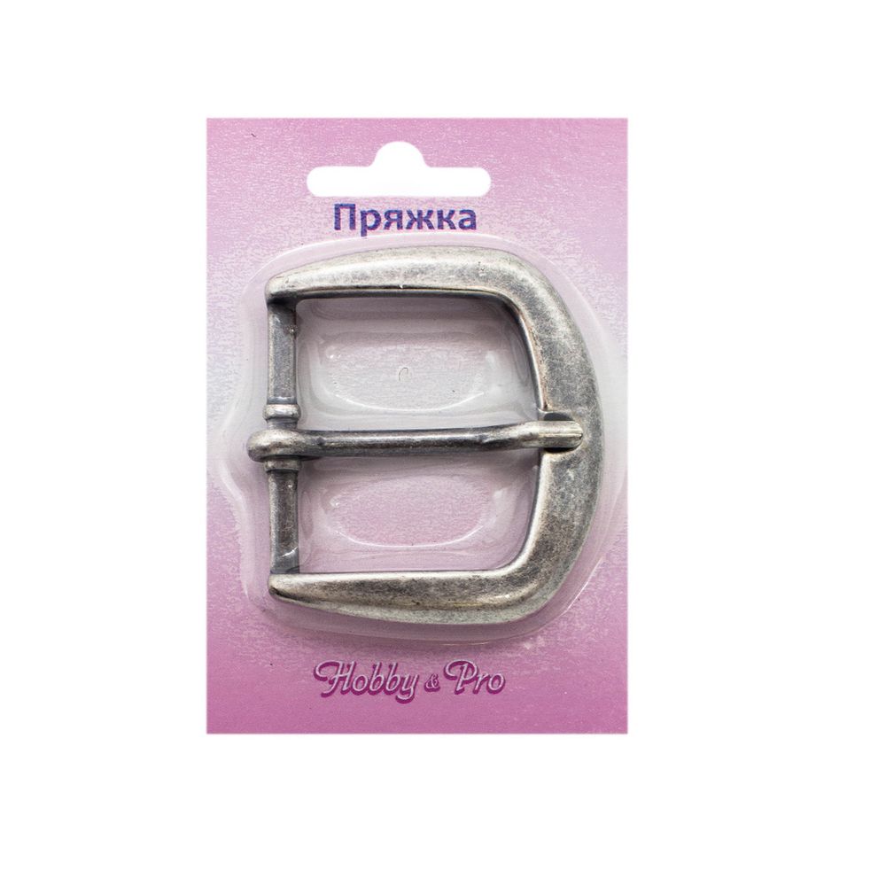 Пряжка, т. серебро, 40 мм, Hobby&Pro /TOS/