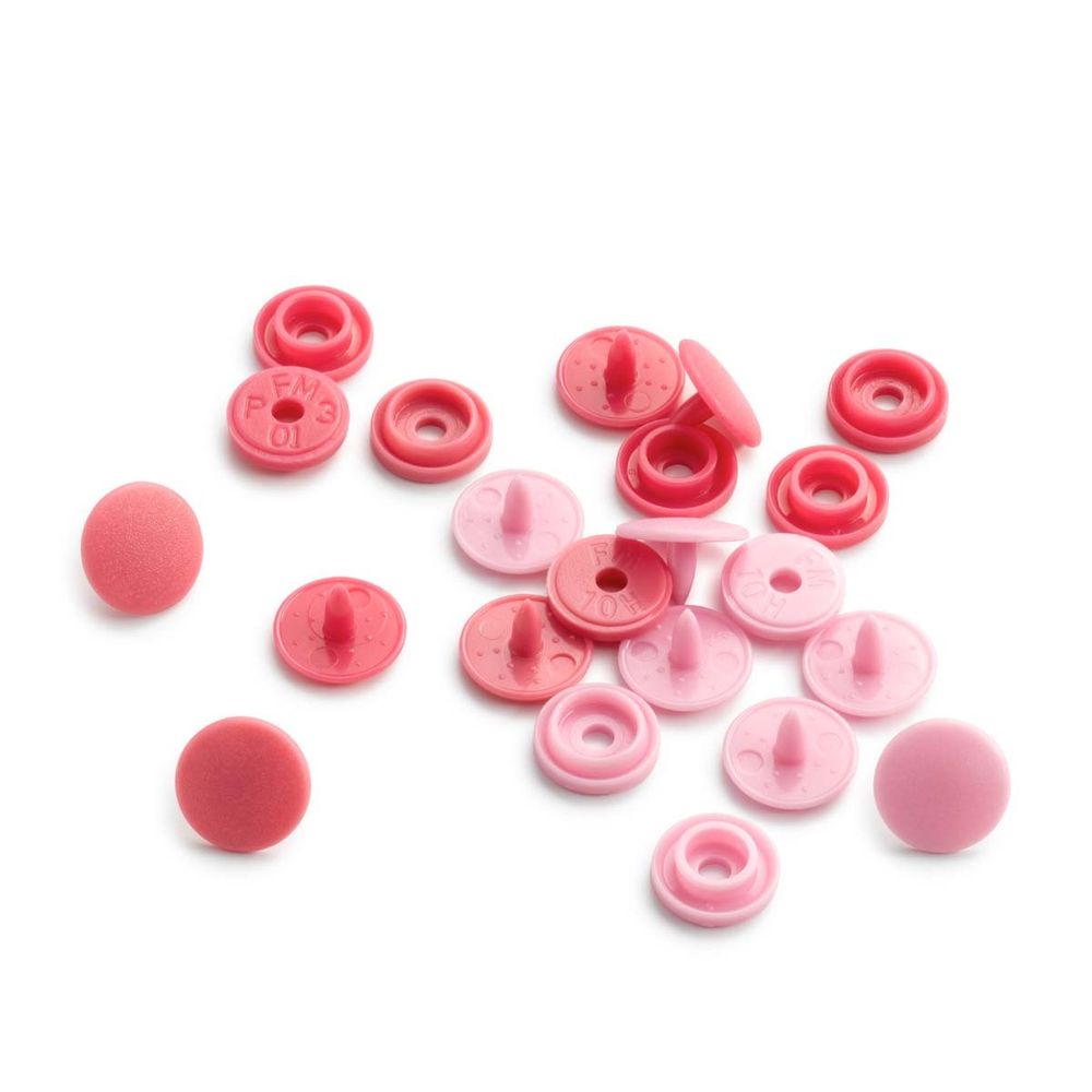 Кнопки Color Snaps Mini, PrymLove, розовый цв, 36 шт, Prym