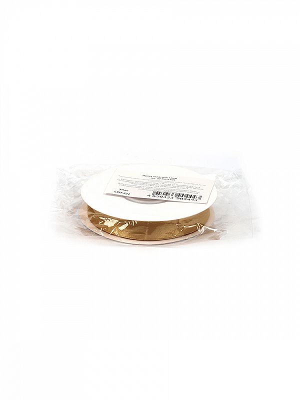 Лента атласная 1-сторонняя 12.0 мм / 22.5±1 метра, 3023 т.золотой, Magic4Hobby